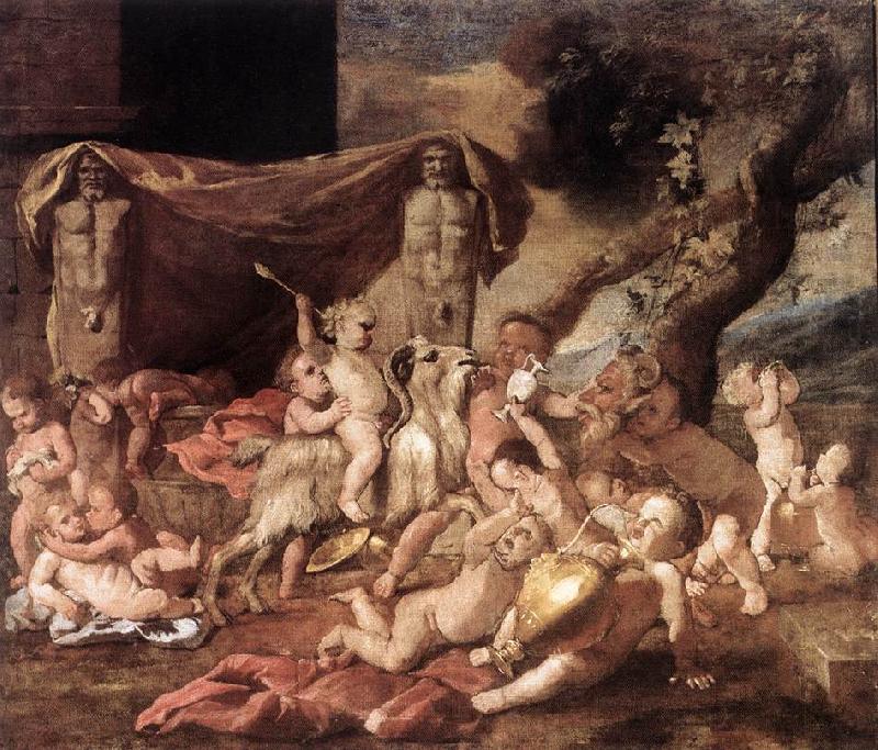 Bacchanal of Putti 1626 Oil on canvas, Nicolas Poussin